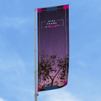 Fahne, farbig bedruckt, Motiv