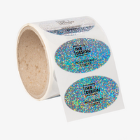 Etiketten, bedruckt, Form auf Rolle