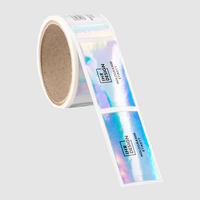 Etiketten, farbig bedruckt, Form auf Papier, Rainbow