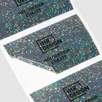 Etiketten, bedruckt, Form auf Papier