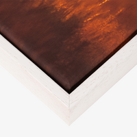 Hochwertige Leinwand 30 x 20 cm inkl. Holz-Keilrahmen 2 cm, Schattenfugenrahmen weiß