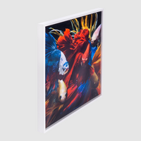 Hochwertige Leinwand inkl. Holz-Keilrahmen 2 cm, farbig bedruckt, Schattenfugenrahmen seitliich