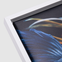 Hochwertige Leinwand inkl. Holz-Keilrahmen 2 cm, farbig bedruckt, Schattenfugenrahmen detail