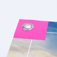 Anhängerplane, farbig bedruckt, liegend mit Ösen