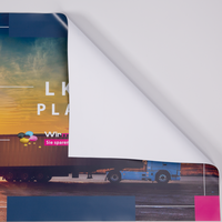  Anhängerplane, farbig bedruckt, geklappt