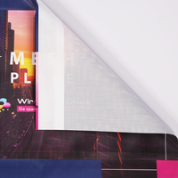 Mesh Plane, farbig bedruckt, geknickt mit Hohlsaum