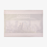 Mesh-Blache, 4/0-farbig bedruckt, mit Hohlsaum versehen