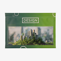 Mesh-Blache, 4/0-farbig bedruckt, mit Hohlsaum versehen