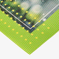 Mesh-Blache, 4/0-farbig bedruckt, 4-seitig geschnitten