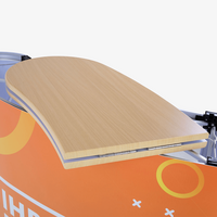 Messetheke, farbig bedruckt, details