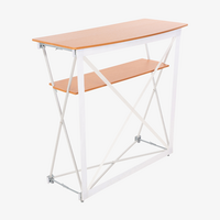 Messetheke gerade, Holzablage, Gestell