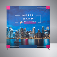Messewand, farbig bedruckt, motiv