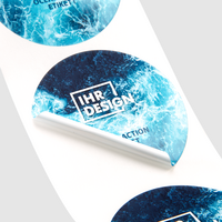 Etiketten, farbig bedruckt, Motiv, detials