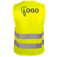 Hochwertige Polyester-Warnweste, 4/0-farbig bedruckt, RÜCKEN