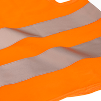 Hochwertige Polyester-Warnweste, 4/4-farbig bedruckt, BRUST und RÜCKEN