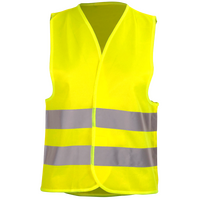 Hochwertige Polyester-Warnweste, unbedrucktes Muster