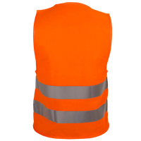 Hochwertige Polyester-Warnweste, unbedrucktes Muster