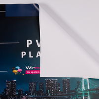 PVC-Plane, farbig bedruckt, einseitig, plano