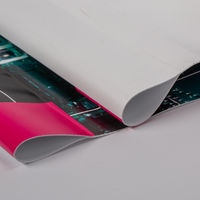 PVC-Plane, farbig bedruckt, einseitigmit Hohlsaum