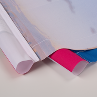 Stoff Banner, farbig bedruckt mit Hohlsaum