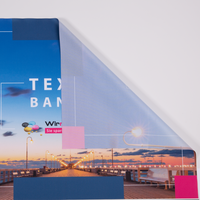 Stoff Banner, farbig bedruckt, geklappt