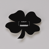 Tafelfolie, bedruckt, liegend, Kleeblatt Form