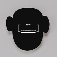 Tafelfolie, bedruckt, liegend, Kopf Form