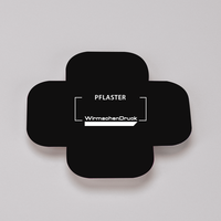 Tafelfolie, bedruckt, liegend, Pflaster Form