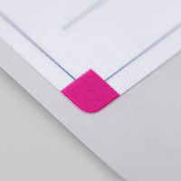 Textiletiketten, farbig bedruckt, liegend