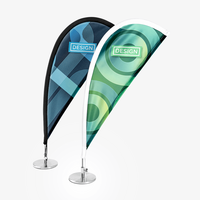 Tischfahne, farbig bedruckt, verschiedene Motive