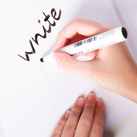 Whiteboard, liegend, weiß mit Text