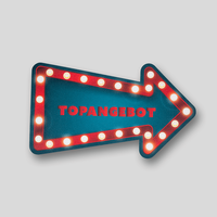 Aufkleber, farbig bedruckt, Pfeil