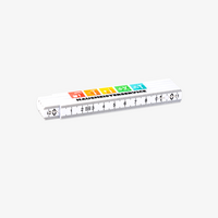 Hochwertiger 1-m-Kunststoff-Zollstock, 4/4-farbig beidseitig bedruckt