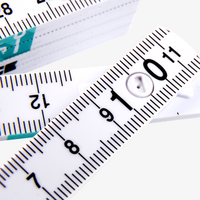 Hochwertiger 1-m-Kunststoff-Zollstock, 4/4-farbig beidseitig bedruckt