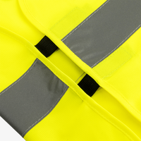 Hochwertiger Kinder-Warnschutzponcho, Detail Klett