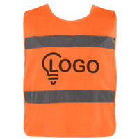 Hochwertiger Kinder-Warnschutzponcho mit einer Druckposition, vorne bedruckt