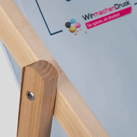 Liegestuhl, farbig bedruckt, details