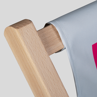 Liegestuhl, farbig bedruckt, details