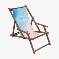 Liegestuhl Premium mit Lehne 