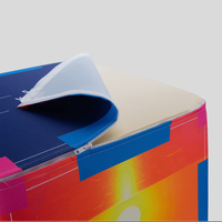 Sitzwuerfel, farbig bedruck, details