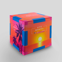 Sitzwuerfel, farbig bedruck, motiv