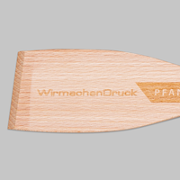 Pfannenwender, gravur, liegend