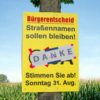 Hochwertiger Plakatstörer 4/0-farbig bedruckt in Glocke-Form