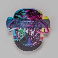 Plakatstörer farbig bedruckt, Kopf-Form, liegend