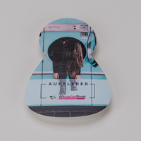 Plakatstörer farbig bedruckt, Mensch-Form, liegend