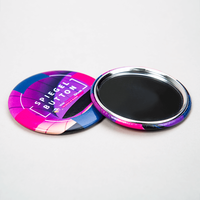 Spiegelbutton, farbig bedruckt mit Text