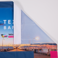 Banner, farbig bedruckt mit Hohlsaum, liegend