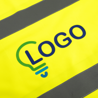 Hochwertiger Unisex-Warnschutzponcho, Details Druck