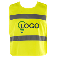 Hochwertiger Unisex-Warnschutzponcho, Druck vorne