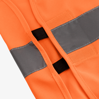 Hochwertiger Unisex-Warnschutzponcho mit einer Druckposition, Detail Klett